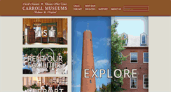 Desktop Screenshot of carrollmuseums.org