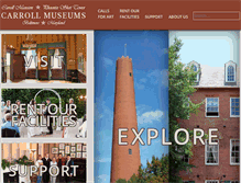 Tablet Screenshot of carrollmuseums.org